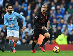 Jack Wilshere in Action: Manchester City vs Arsenal, Premier League 2017-18