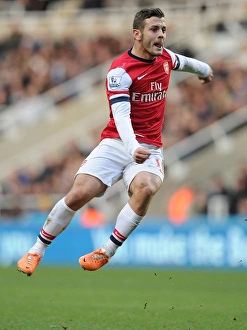 Newcastle United V Arsenal 2013-14 Prints: Jack Wilshere in Action: Newcastle United vs. Arsenal, Premier League 2013-14