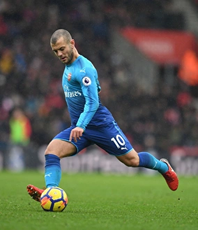 Southampton V Arsenal 2017-18 Prints: Jack Wilshere: In Action Against Southampton, Premier League 2017-18