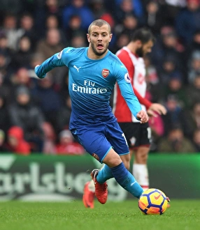 Southampton V Arsenal 2017-18 Prints: Jack Wilshere in Action: Southampton vs Arsenal, Premier League 2017-18