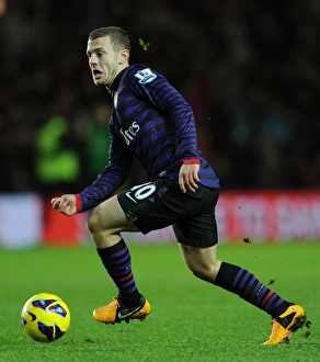 Southampton V Arsenal 2012-13 Prints: Jack Wilshere in Action: Southampton vs Arsenal, Premier League 2012-13