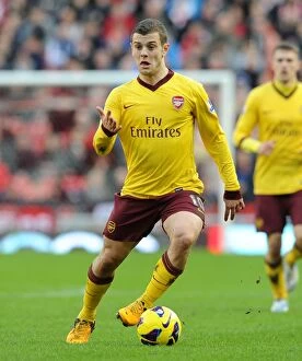 Images Dated 9th February 2013: Jack Wilshere in Action: Sunderland vs. Arsenal, Premier League 2012-13