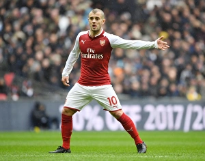 Tottenham Hotspur V Arsenal 2017-18 Prints: Jack Wilshere in Action: Tottenham vs. Arsenal, Premier League 2017-18