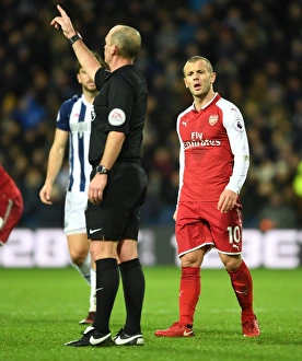 West Bromwich Albion V Arsenal 2017-18 Prints: Jack Wilshere in Action: West Bromwich Albion vs. Arsenal, Premier League (2017-18)
