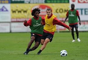 Images Dated 24th July 2010: Jack Wilshere and Alex Song (Arsenal). Arsenal Training Camp, Bad Waltersdorf