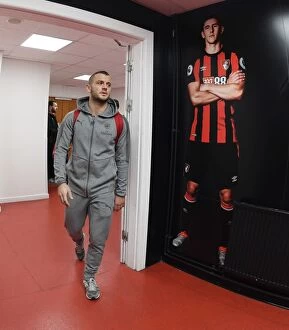 Images Dated 14th January 2018: Jack Wilshere Arrives at Vitality Stadium: AFC Bournemouth vs. Arsenal, Premier League 2018