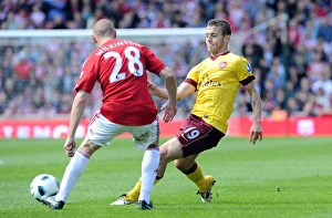 Images Dated 8th May 2011: Jack Wilshere (Arsenal) Andy Wilkinson (Stoke). Stoke City 3: 1 Arsenal
