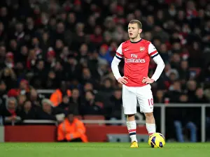 Jack Wilshere (Arsenal). Arsenal 0: 2 Manchester City. Barclays Premier League. Emirates Stadium