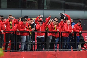 Jack Wilshere (Arsenal). Arsenal FA Cup Parade. Emirates Stadium 31/5/15. Credit Jack Wilshere (Arsenal). Arsenal FA Cup Parade. Emirates Stadium 31/5/15. Credit