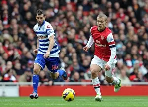 Images Dated 27th October 2012: Jack Wilshere (Arsenal) Esteban Granero (QPR). Arsenal 1: 0 Queens Park Rangers