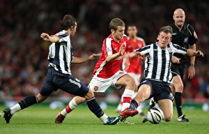 Wilshere Jack Prints: Jack Wilshere (Arsenal) Filipe Teixeira and Somin Cox (WBA)