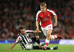 Images Dated 22nd September 2009: Jack Wilshere (Arsenal) Filipe Teixeira (WBA)