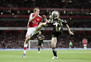Images Dated 23rd September 2008: Jack Wilshere (Arsenal) Gary Naysmith (Sheffield)