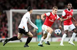 Arsenal V Shaktar Donetsk 2010 - 11 Prints: Jack Wilshere (Arsenal) Henrik Mkhitaryan (Shaktar). Arsenal 5: 1 Shaktar Donetsk