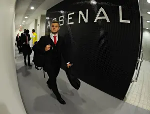 Arsenal V Hull City 2014-15 Prints: Jack Wilshere: Arsenal Home Changing Room Before Arsenal vs Hull City