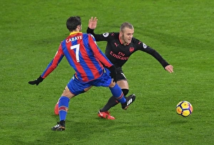Images Dated 28th December 2017: Jack Wilshere (Arsenal) Johan Cabaye (Palace). Crystal Palace 2: 3 Arsenal. Premier League