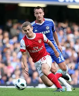 Images Dated 3rd October 2010: Jack Wilshere (Arsenal) John Terry (Chelsea). Chelsea 2: 0 Arsenal. Barclays Premier League