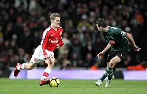 Arsenal v Plymouth Argyle - FA Cup 2008-09 Collection: Jack Wilshere (Arsenal) Karl Duguid (Plymouth)