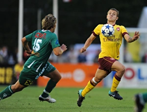 Jack Wilshere (Arsenal) Kummer (Neusiedl). SC Neusiedl 0:4 Arsenal, Sportzentrum Neusiedl Jack Wilshere (Arsenal) Kummer (Neusiedl). SC Neusiedl 0:4 Arsenal, Sportzentrum Neusiedl