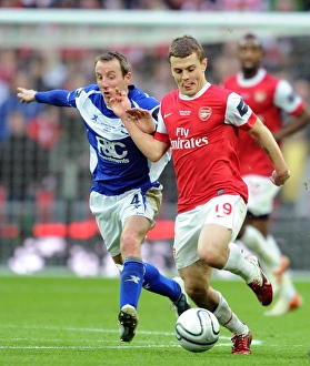 Arsenal v Birmingham City - Carlin Cup Final 2010-11 Collection: Jack Wilshere (Arsenal) Lee Bowyer (Birmingham). Arsenal 1: 2 Birmingham City