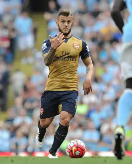 Manchester City V Arsenal 2105-16 Prints: Jack Wilshere (Arsenal). Manchester City 2: 2 Arsenal