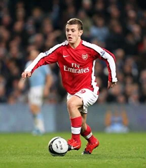 Manchester City v Arsenal - Carling Cup 2009-10 Collection: Jack Wilshere (Arsenal). Manchester City 3: 0 Arsenal. Carlin Cup 5th Round