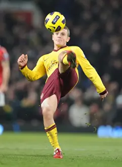 Manchester United V Arsenal 2010-11 Prints: Jack Wilshere (Arsenal). Manchester United 1: 0 Arsenal, Barclays Premier League