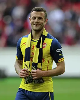 Jack Wilshere (Arsenal) after the match. Arsenal 4: 0 Aston Villa. FA Cup Final. Wembley Stadium