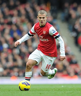 Arsenal V Queens Park Rangers 2012-13 Prints: Jack Wilshere: Arsenal Midfielder in Action
