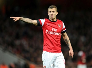 Everton Prints: Jack Wilshere: Arsenal Midfielder in Action against Everton, Premier League 2012-13
