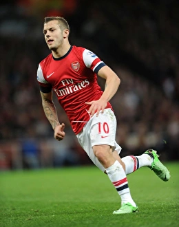 Everton Prints: Jack Wilshere: Arsenal Midfielder in Action Against Everton, Premier League 2012-13