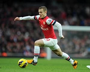 Images Dated 2nd February 2013: Jack Wilshere: Arsenal Midfielder in Action Against Stoke City, Premier League 2012-13