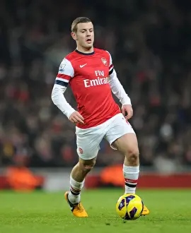 Jack Wilshere: Arsenal Midfielder in Action against West Ham United, Premier League 2012-13