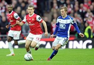 Images Dated 27th February 2011: Jack Wilshere (Arsenal) Sebastien Larsson (Birmingham). Arsenal 1: 2 Birmingham City