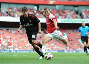 Jack Wilshere (Arsenal) Sokratis Papastathopoulos (Milan). Arsenal 1: 1 AC Milan