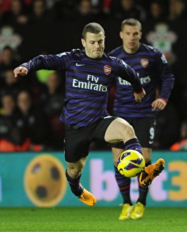 Jack Wilshere (Arsenal). Southampton 1: 1 Arsenal. Barclays Premier League. St. Marys Stadium