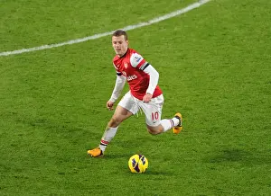 Arsenal V West Ham United 2012-13 Prints: Jack Wilshere: Arsenal Star in Action Against West Ham United, Premier League 2012-13