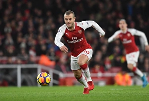 Arsenal V Chelsea 2017-18 Prints: Jack Wilshere: Arsenal vs. Chelsea, Premier League Showdown (2017-18)