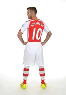 Arsenal Photocall 2014/15 Collection: Jack Wilshere at Arsenal's Emirates Stadium