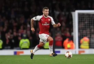 Arsenal V FC Köln 2017-18 Prints: Jack Wilshere: Arsenal's Midfield Maestro in Europa League Action against 1. FC Koeln