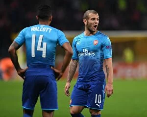 Images Dated 28th September 2017: Jack Wilshere: Arsenal's Midfield Maestro Shines in UEFA Europa League Match vs. FC BATE Borisov