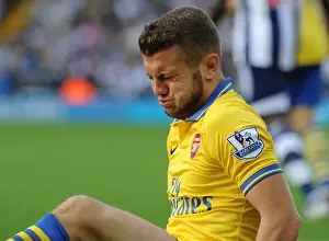 West Bromwich Albion V Arsenal 2013-14 Prints: Jack Wilshere: Arsenal's Midfield Maestro Shines at West Bromwich Albion (2013-14)