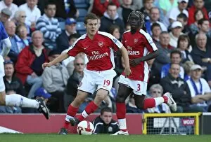 Blackburn Rovers v Arsenal 2008-9 Collection: Jack Wilshere and Bacary Sagna (Arsenal) Blackburn Rovers 0: 4 Arsenal