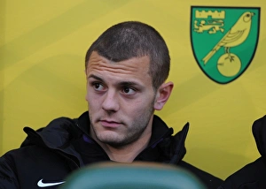 Jack Wilshere on the Bench: Norwich City vs Arsenal, Premier League 2012-13