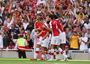 Jack Wilshere celebrates scoring his 2nd and Arsenals 3rd goal