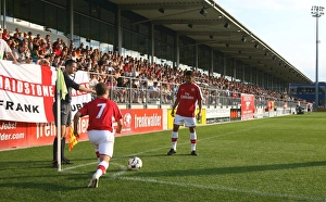 Burgenland XI v Arsenal Gallery: Jack Wilshere and Denilson (Arsenal)