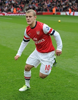 Jack Wilshere Gearing Up: Arsenal vs. Queens Park Rangers, Premier League 2012-13