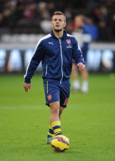 Swansea V Arsenal 2014-15 Prints: Jack Wilshere Gears Up: Swansea v Arsenal, Premier League 2014-15