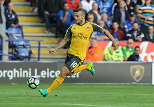 Leicester City V Arsenal 2016-17 Prints: Jack Wilshere Goes Head-to-Head with Leicester City in Premier League Battle (2016-17)