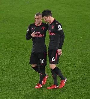 Images Dated 28th December 2017: Jack Wilshere and Laurnet Koscielny (Arsenal). Crystal Palace 2: 3 Arsenal. Premier League